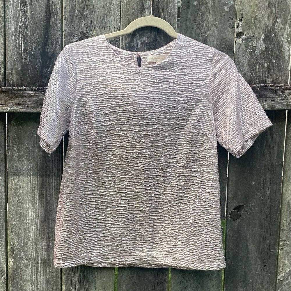 Monteau Shinny Textured Blouse | M‎